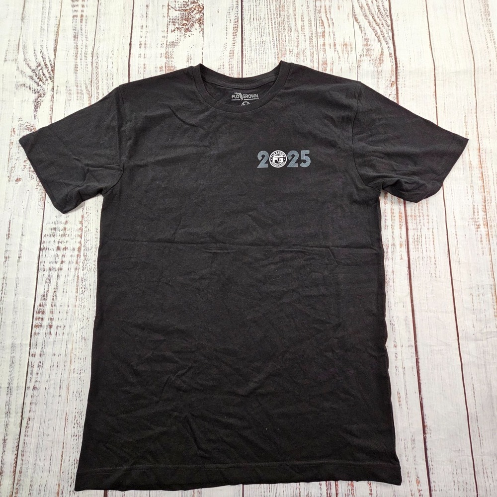 Senior 2025 FloGrown Black Short‎ Sleeve Cotton T-Shirt Adult M